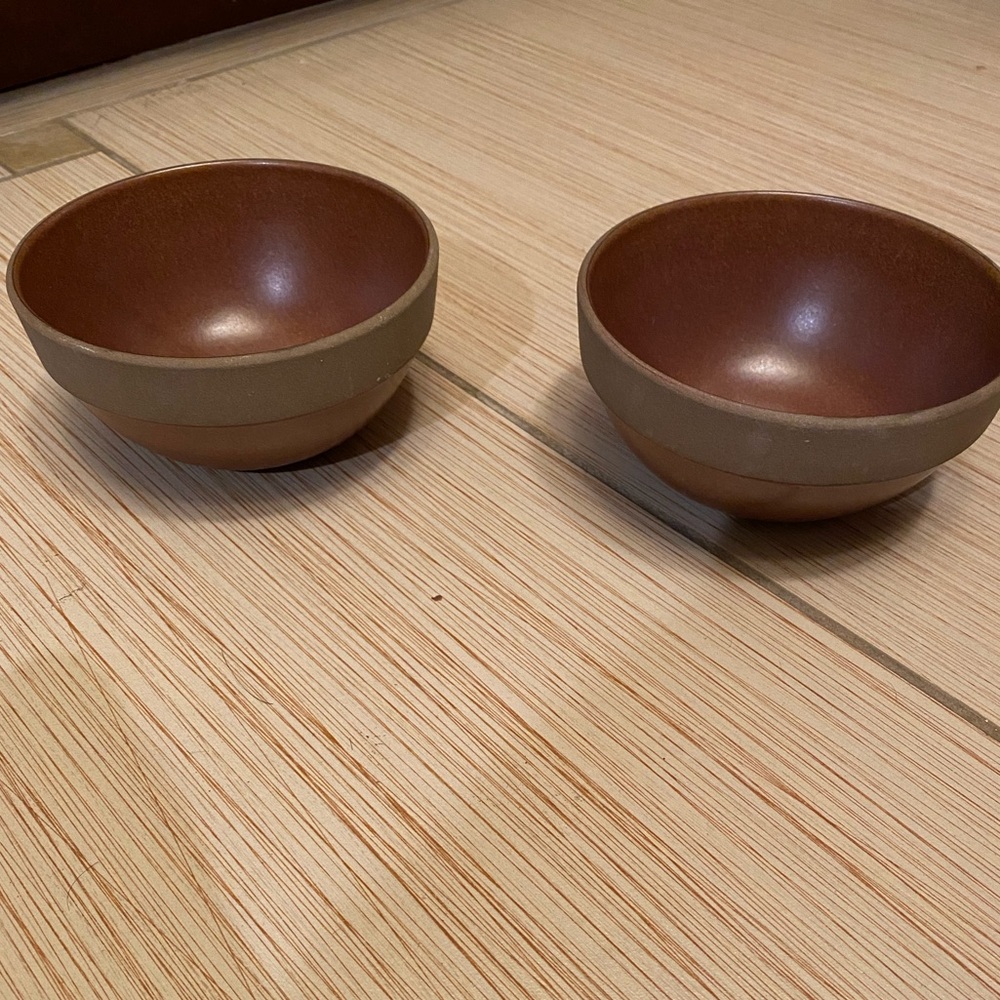 🆕 Vintage Heath Ceramics Bowls Brown Mid Century Modern